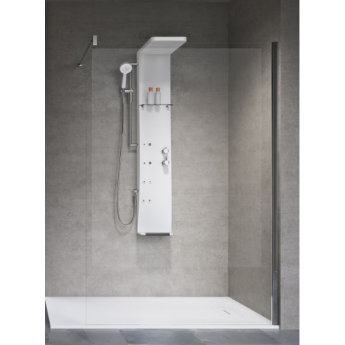 Colonne de douche hydromassante DRESS S Thermostatique - Blanc Brillant