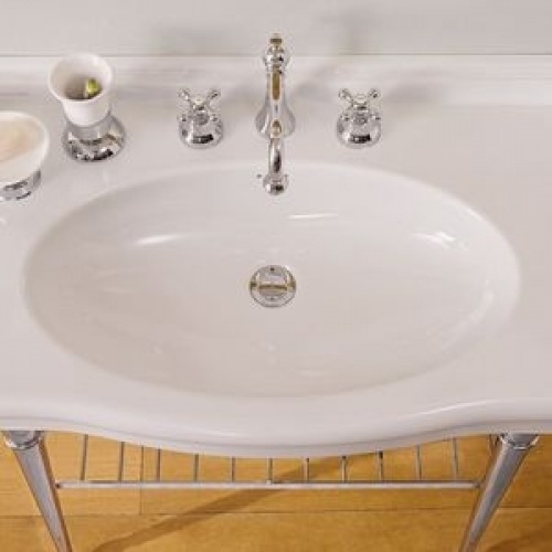 Vasque suspendue Rétro CASTELLANA Blanc - 90 cm