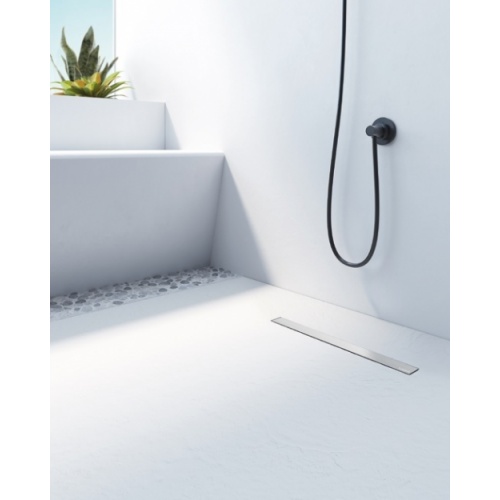 Receveur de douche souple SolidSoft LINEAR DRAIN Blanc 90x140 cm Linear Drain Zoom Blc