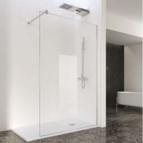 Paroi de douche fixe FADO Transparent - Argent - 100 cm FADO 2
