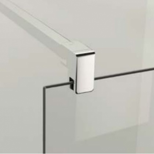 Paroi de douche fixe FADO Transparent - Argent - 80 cm FADO 4