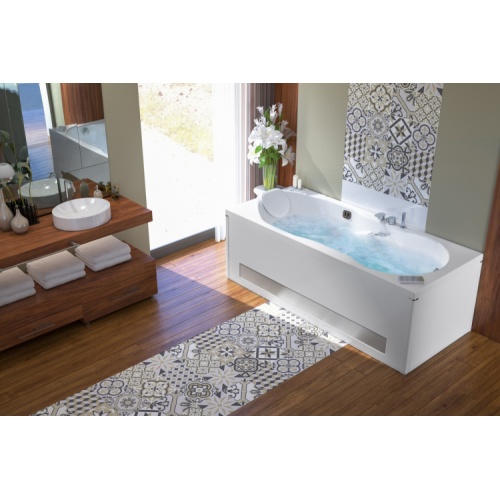 Baignoire balnéo ROMANZA 170x75 - Tête à Gauche - Silence Mix Color Romanza Sensation Air Pool-Gauche