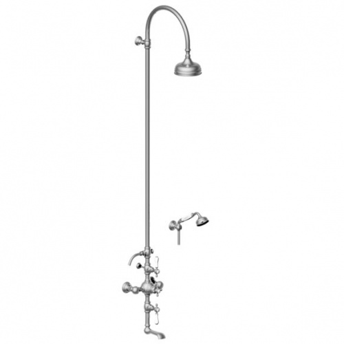 Colonne thermostatique bain/douche rétro JULIA Chromé