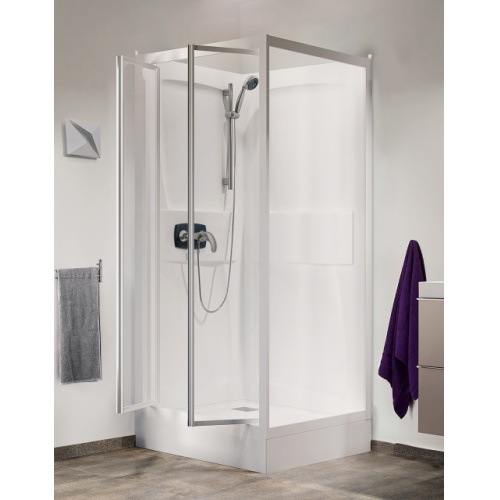 Cabine de douche Kineprime (9 cm) - 2 Portes - 70x70cm - Mécanique