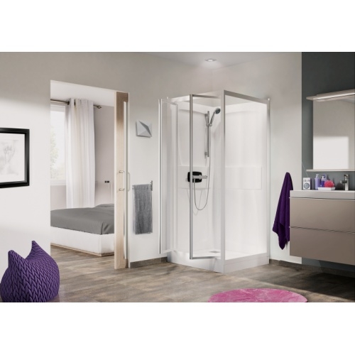 Cabine de douche Kineprime (18 cm) - 2 Portes - 80x80cm - Thermo Kineprime C - thermo - 2P
