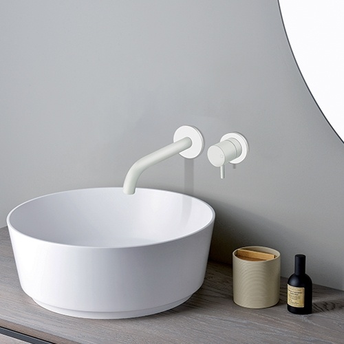 Mitigeur lavabo mural WHITEMAT Triverde - Saillie 180 mm TV25724_AMB