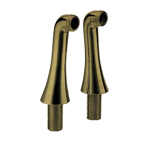 Paires de colonnettes fixation Rétro Vieux Bronze 