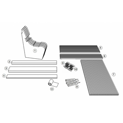 Kit pour banc à carreler complet JACKOBOARD S-Kit 3 Composant S-Kit3