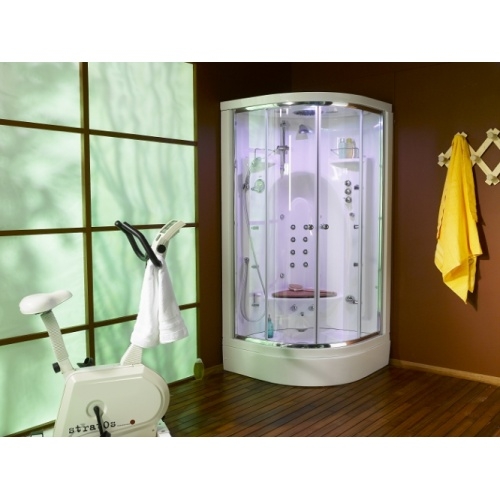 Cabine de douche à recyclage JEDO BORNEO LUXE 100x100