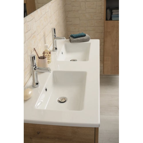 Meuble double vasque NOLITA Chêne Arlington 120cm - Sans miroir Nolita zoom vasque