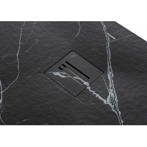 Receveur de douche MIRAGE Marbre Noir - 80x100 cm mirage-marquina-det