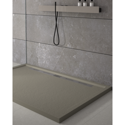 Receveur de douche CANTO LATERAL Ciment - 80x120 cm CANTO LATERAL MUSGO