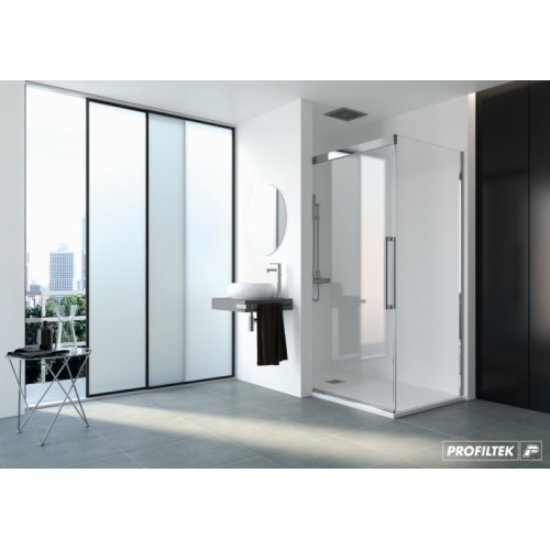 Paroi de douche VITA coulissante derrière mur - VA-211 VA211 VA290-Cromo-Transp-Oxford-A