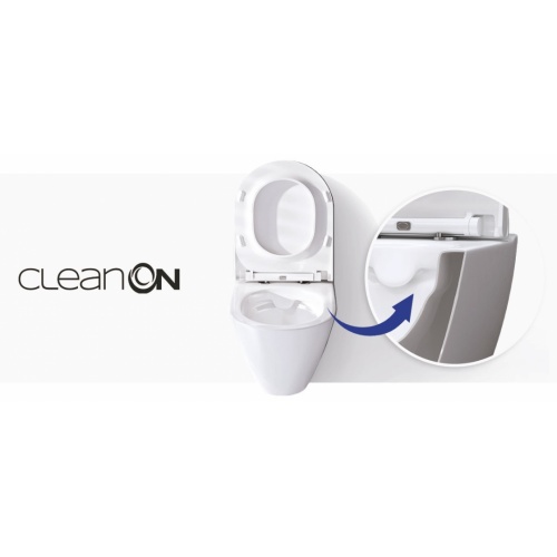 Pack WC Grohe Rapid SL + Cuvette sans bride MYRA + Plaque Blanche banner_technology_cleanon