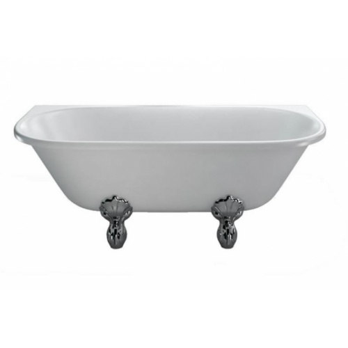 Baignoire Rétro AVANTGARDE avec pieds Luxe Classique Blanc - Pose contre un mur T12D L1C
