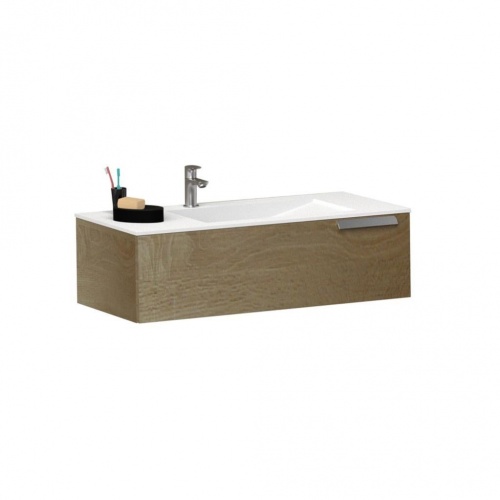 Ensemble meuble de salle de bains décalé INFINI 90cm Canelle INFINI 90 1T_Canelle