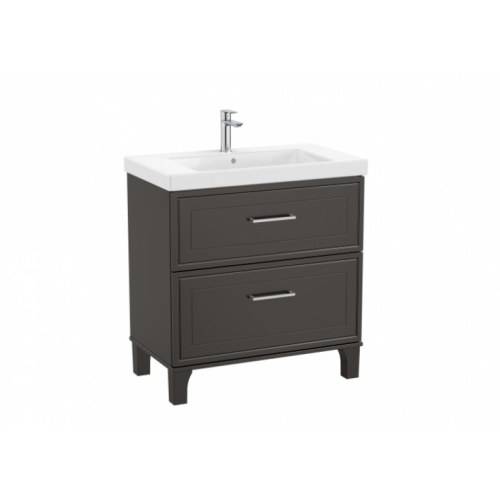 Meuble de salle de bain ROMEA Gris Mat Foncé - 80 cm