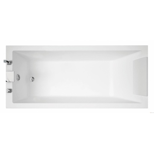 Baignoire rectangulaire CALOS 180x80 sans tablier - Blanc Mat CALOS 2 0 Vue dessus