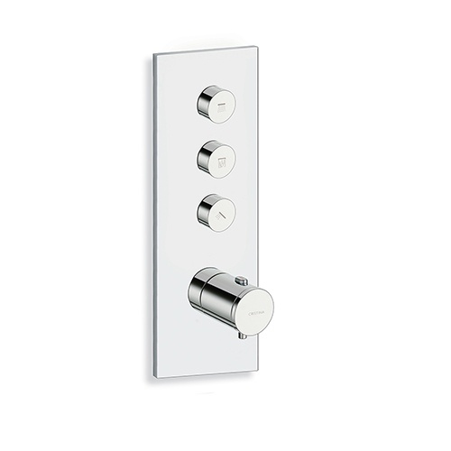 Façade TRIVERDE pour douche encastrée thermostatique THERMO TWIST - 3 Sorties