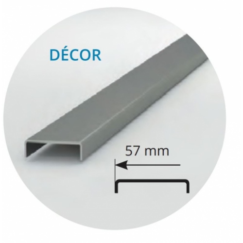 Receveur à carreler PANODUR LINEAL écoulement Linéaire 80x90 SH Barrette Décor