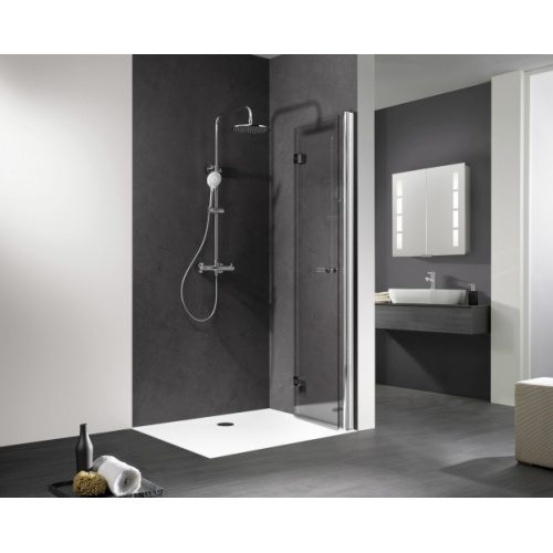 Paroi de douche ESCA repliable et pliante 120 cm - Droite ESCA replié Droite