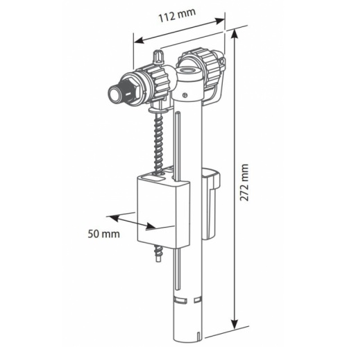 Robinet flotteur latéral Compact 95L COMPACT 95L Schéma