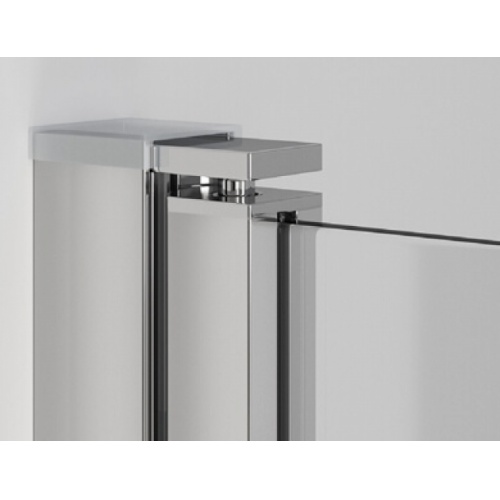 Paroi de douche HADA PLUS 2 portes battantes - Argent HB - 80cm detail-profil-lateral-hada-plus-310