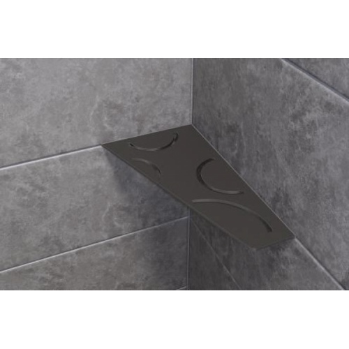 Tablette d'angle mural SHELF-S3 CURVE Gris Anthracite SE S3 D6 MGS