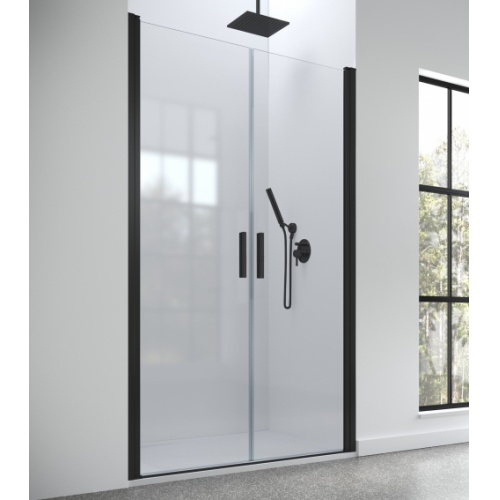 Paroi de douche HADA PLUS 2 portes battantes - Noir - 70cm