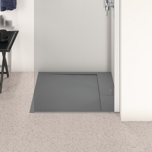 Receveur ULTRAFLAT S I.LIFE Gris béton 70x70 cm IS_I LIFE_Carré _Gris (2)