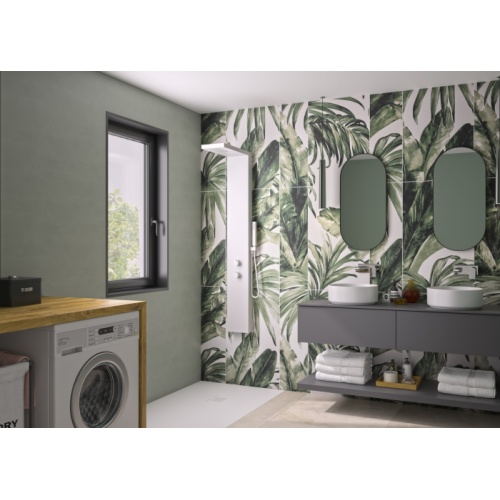 Panneau Mural décoratif KINEWALL DESIGN Jungle - L100xH202 cm kinewall_design-jungle-enduit_sauge