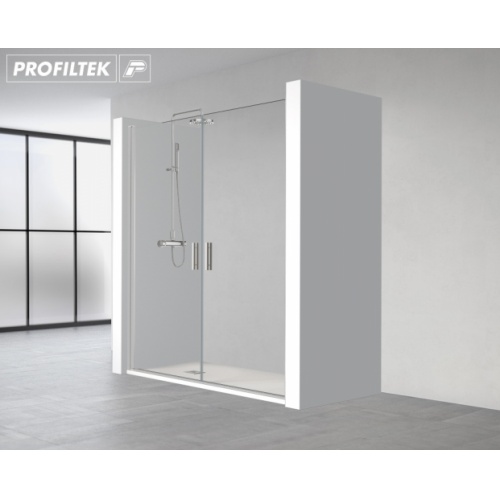 Paroi de douche HADA PLUS 2 portes battantes - Argent HB - 100cm