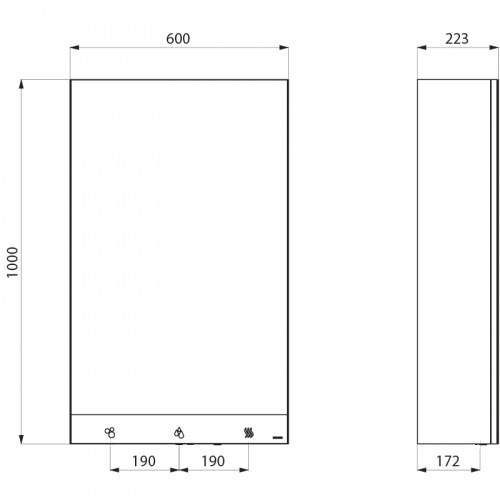 Armoire miroir Design 4 en 1 cote_510203