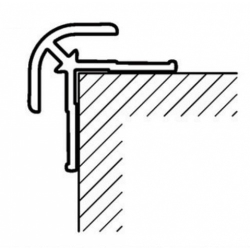 Profilé d'angle extérieur pour revêtement mural EasyStyle Blanc Profilé d'angle extérieur