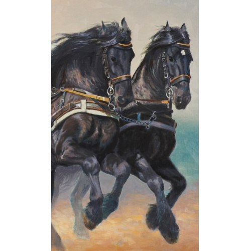 Panneau mural EasyStyle HÜPPE - Horses 1500x2550mm