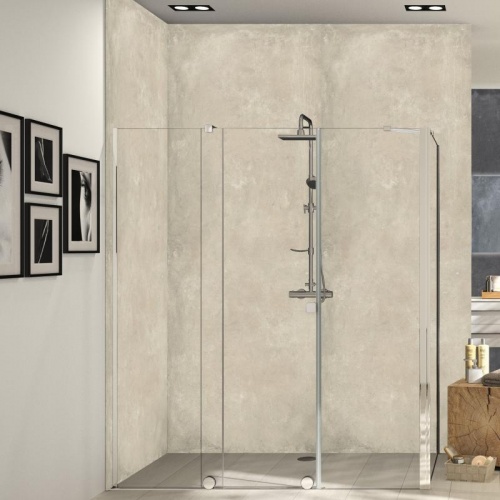 Panneau mural EasyStyle HÜPPE - Italian Stone Beige sable 1000x2550mm Italian-stone-sable-41L_2