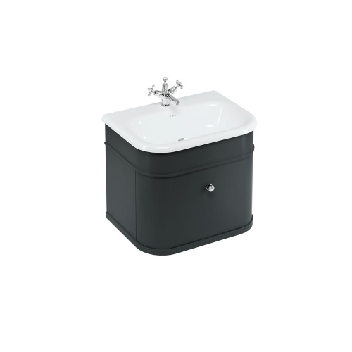 Meuble traditionnel moderne CHALFONT 65 cm Noir Mat
