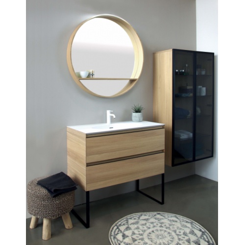 Meuble de salle de bain OAKWOOD Chêne Clair 91 cm OAKWOOD AMB02 HD