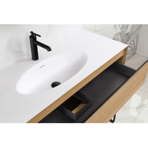 Meuble de salle de bain OAKWOOD Chêne Clair 91 cm OAKWOOD AMB18 HD