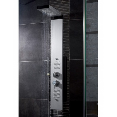 Colonne de douche hydromassante DUNE Gris et Noir 517200_2