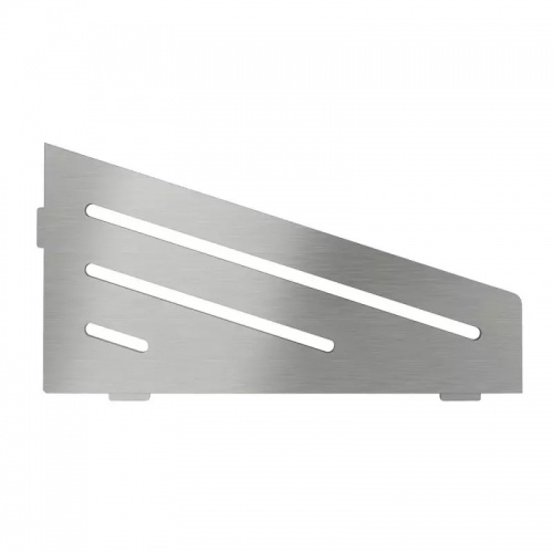 Tablette d'angle murale SHELF-S3 WAVE Acier inox brossé SE S3 D10 EB-2