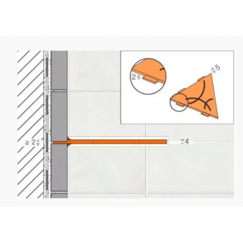 Tablette d'angle murale SHELF-S1 CURVE Acier inox brossé SHELF-E-S1