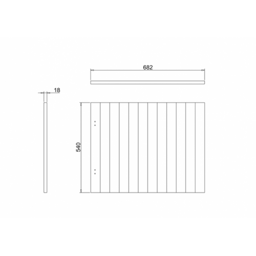 Tablier latéral pour baignoire ARUNDEL Blanc Mat - 70cm E25E Schéma