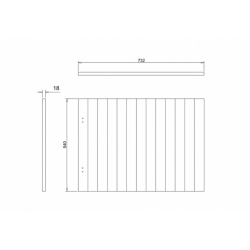 Tablier latéral pour baignoire ARUNDEL Blanc Mat - 75cm E26E