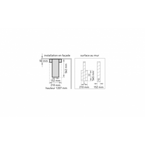 Colonne de douche hydromassante DUNE Gris et Noir 00_517200_plan