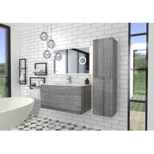 Meuble NEPTUNE Storm 100C - Miroir LITE