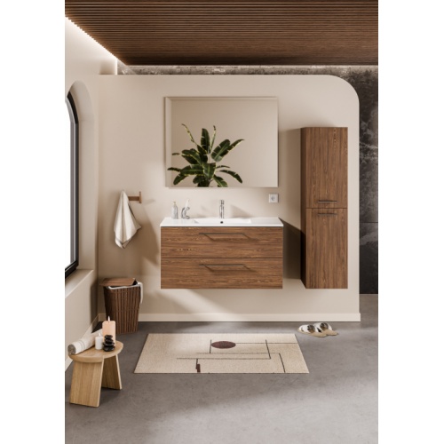 Meuble NEPTUNE Héritage Chêne 100cm -Vasque Centrée - Miroir Slim** Meuble NEPTUNE Héritage Chêne 100cm -Vasque Centrée - Miroir Slim**