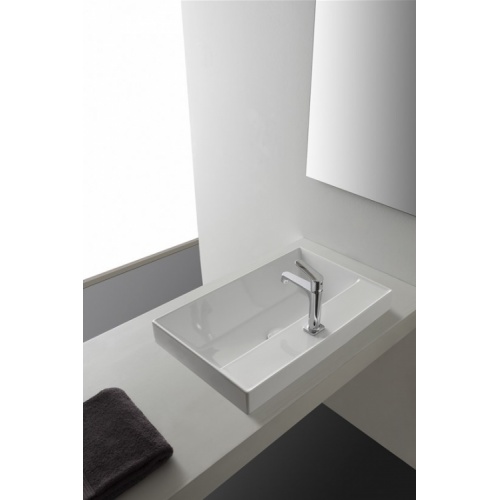 Vasque semi-encastrée TEOREMA 2.0 L60 Blanc brillant
