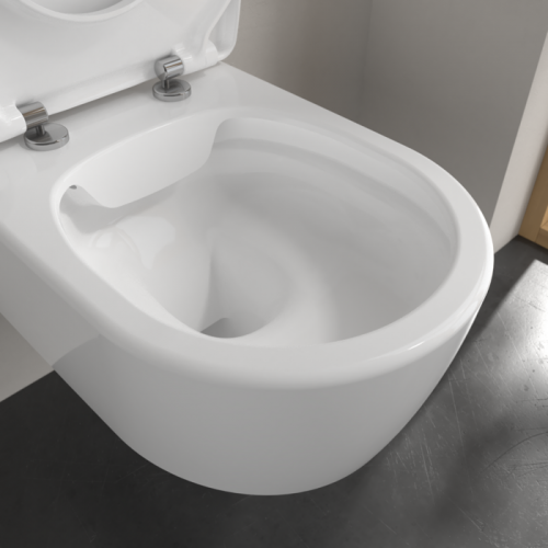 Pack WC Geberit UP320 + Cuvette AVENTO Villeroy & Boch + Plaque Chromé Brillant* AVENTO