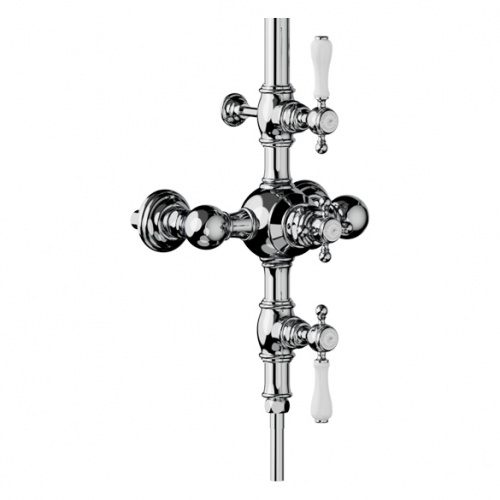 Colonne de douche thermostatique rétro JULIA Chromé 01-744-detail